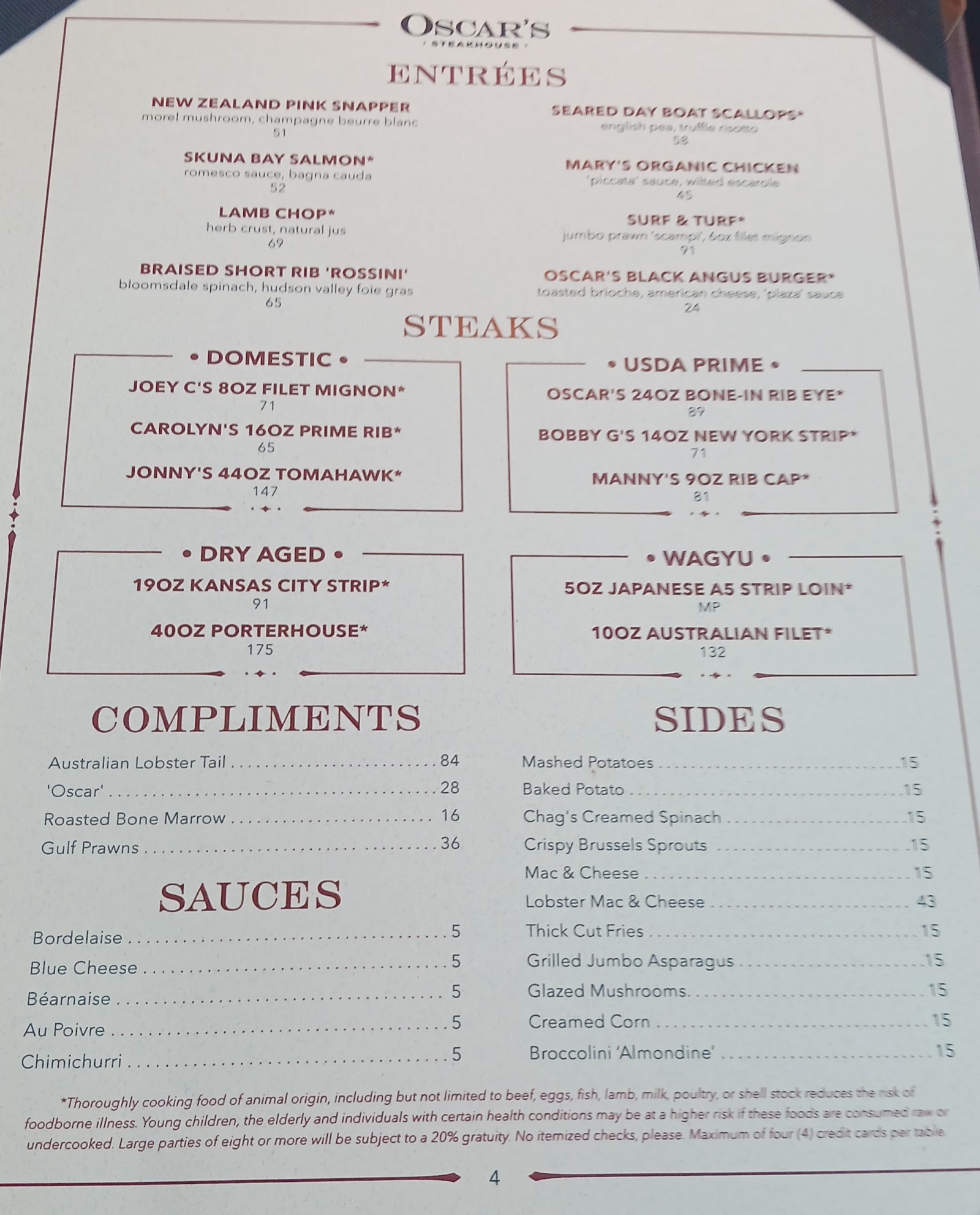 Oscar’s Steakhouse Las Vegas, Vorschau 9