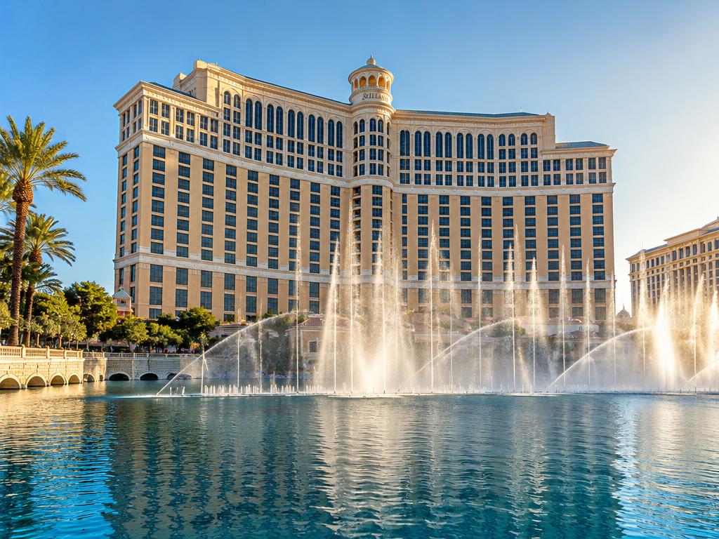 Bellagio Hotel mit seinen Fontänen am Las Vegas Strip