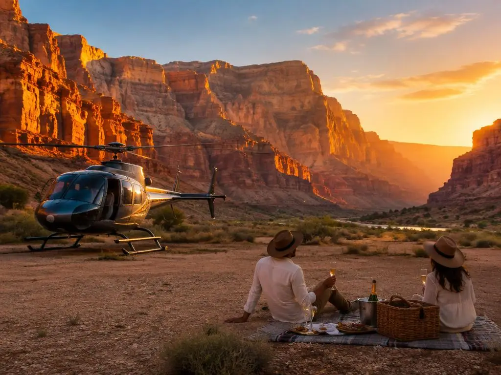 Grand Canyon Sunset Helikopter